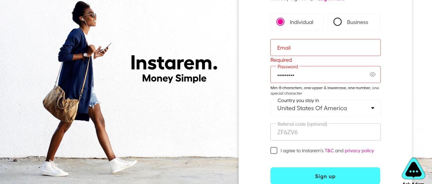 How to apply Instarem coupon code